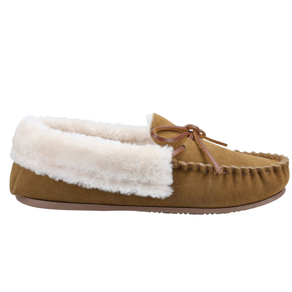 Sopworth Suede Moccasin Slipper for Women