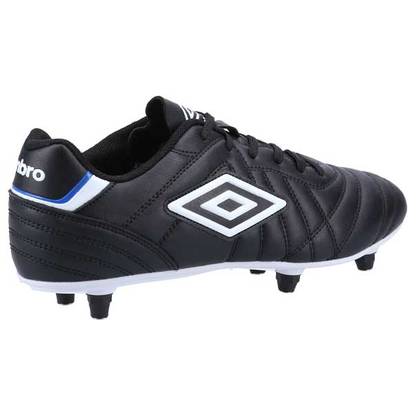Leather Soft Ground Football Boots with Lace-Up Fastening