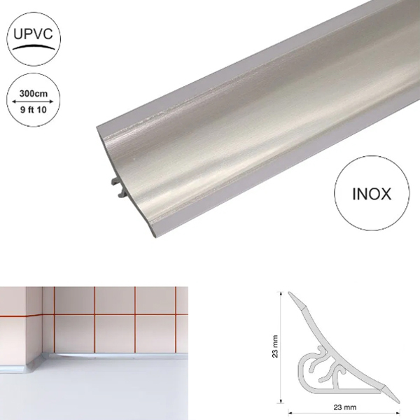 Splashback Worktop Profile Strip Edging Trim Kitchen Seal 3m Long