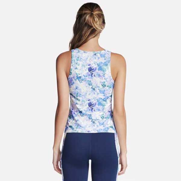 Sporty Skechers Go Walk Floral Tank with Flexible Fit