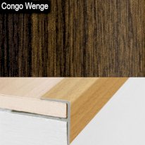 Stair Nosing Edge Trim Push-In Aluminium Wood Effect