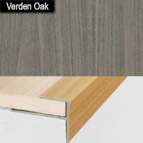 Stair Nosing Edge Trim Push-In Aluminium Wood Effect
