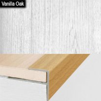 Stair Nosing Edge Trim Push-In Aluminium Wood Effect