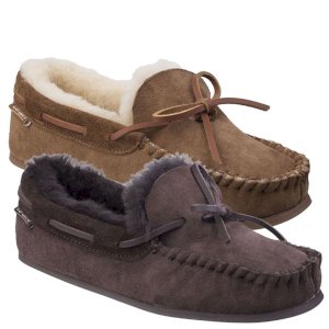 Stanway Sheepskin Lined Moccasin Slipper