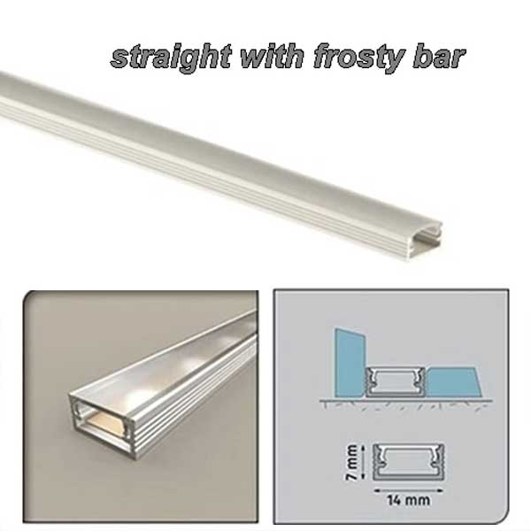 Straight Aluminium PVC Channel for LED Profile Edge Finish