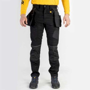 Comfortable Black Stretch Pocket Work Trouser
