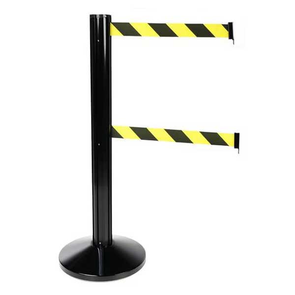 Tensile Double Belt Yellow & Black Barrier