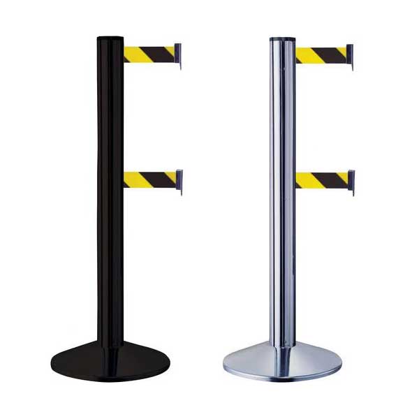 Tensile Double Belt Yellow & Black Barrier