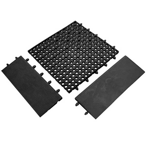 Interlocking Tough Deck Tile Matting for Wet Floors