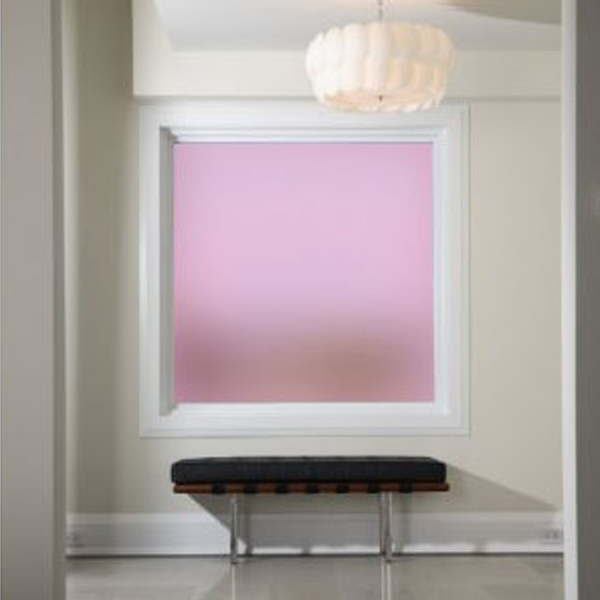 Transform Your Windows with Plain Pink Frosted Privacy Film Today