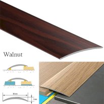 80mm Transition Strip Carpet Cover Door Floor Threshold Self-Adhesive Aluminium Wood Effect