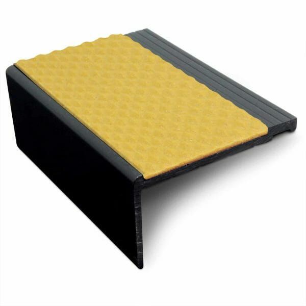 Heavy Duty Hard Node PVC Stair Nosing 60.4 x 32mm Tredsafe Non Slip