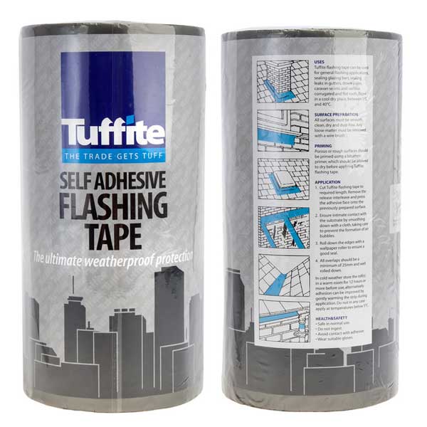 Tuffite Self Adhesive Lead Grey Flashing Tape for General Repairs and Sealing