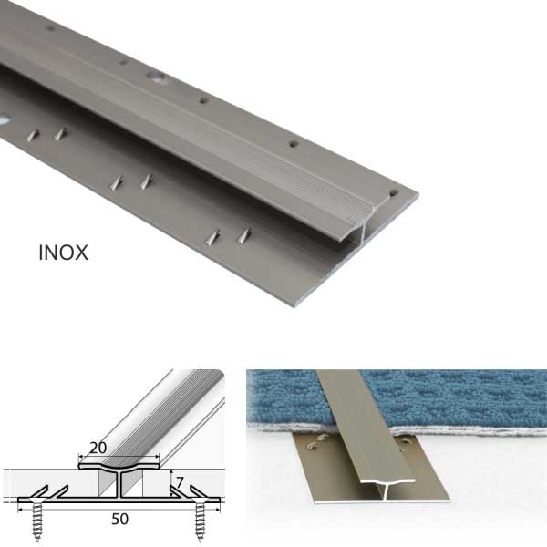 Twin Grip Carpet Profile 18um thick coating Aluminum