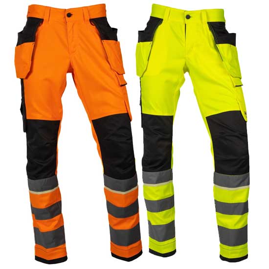 UC-ME Hi-Vis Stretch Construction Trousers CL2