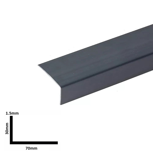 Unequal Angle Plastic Trim – PVC Rigid Corner Edging Cover Strip 1m