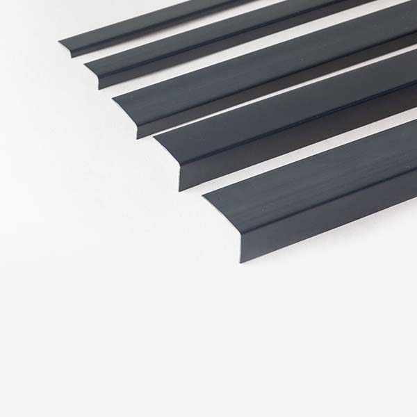 Unequal Anthracite Plastic Pvc Corner 90 Degree Angle Trim 1 Metre