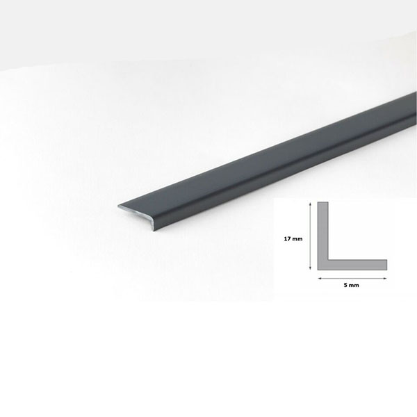 Unequal Anthracite Plastic Pvc Corner 90 Degree Angle Trim 1 Metre