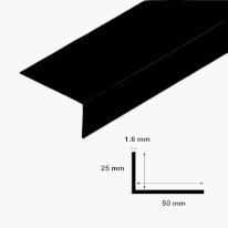 Unequal Plastic PVC Corner 90 Degree Angle Trim 2.5m Long