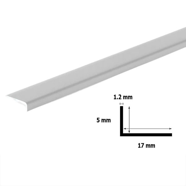 Unequal Plastic PVC Corner 90 Degree Angle Trim 2.5M