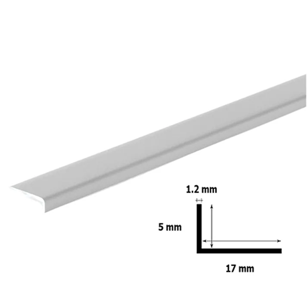 Unequal Plastic PVC Corner 90 Degree Angle Trim 2.5M