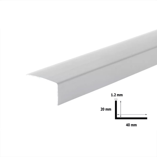 Unequal Plastic PVC Corner 90 Degree Angle Trim 2.5M