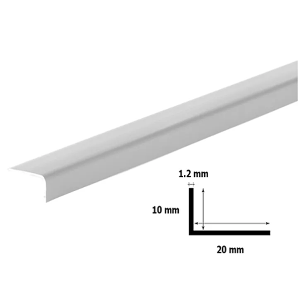 Unequal Plastic PVC Corner 90 Degree Angle Trim 2.5M