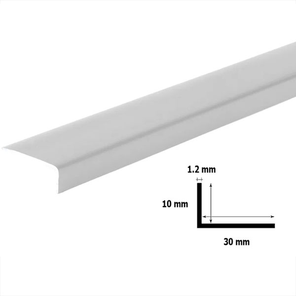 Unequal Plastic PVC Corner 90 Degree Angle Trim 2.5M