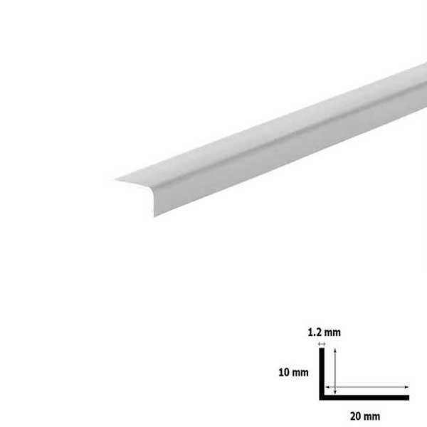 Unequal Plastic PVC Corner 90 Degree Angle Trim 2.5M