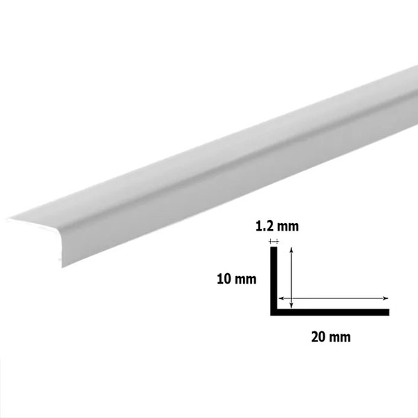 Unequal Plastic PVC Corner 90 Degree Angle Trim 2.5M