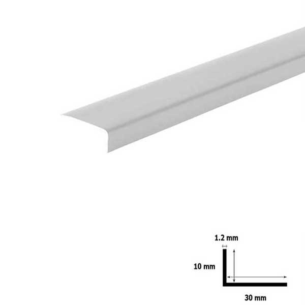 Unequal Plastic PVC Corner 90 Degree Angle Trim 2.5M