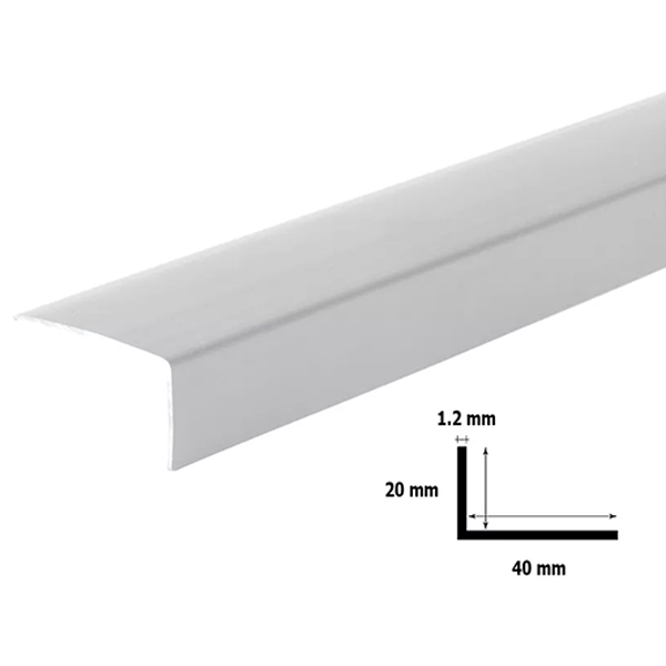 Unequal Plastic PVC Corner 90 Degree Angle Trim 2.5M