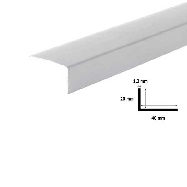 Unequal Plastic PVC Corner 90 Degree Angle Trim 2.5M