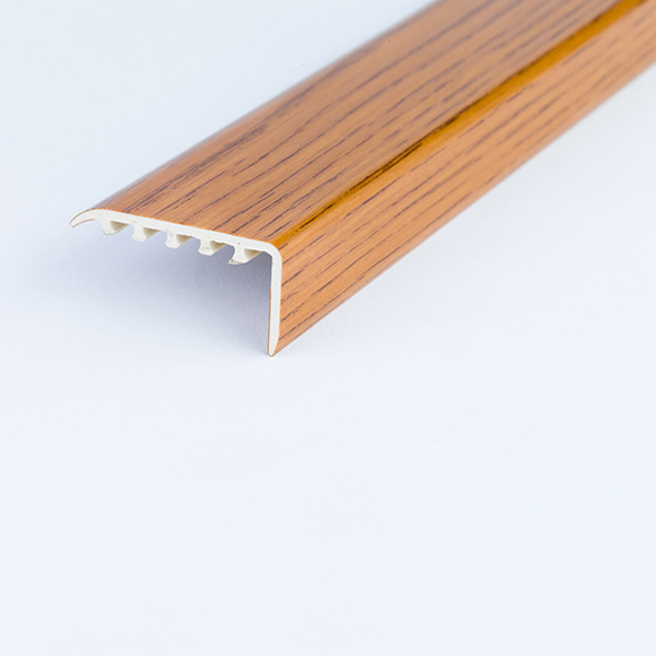 UPVC Wood Effect 45 x 22m Stair Edge Trim Nosing Trim