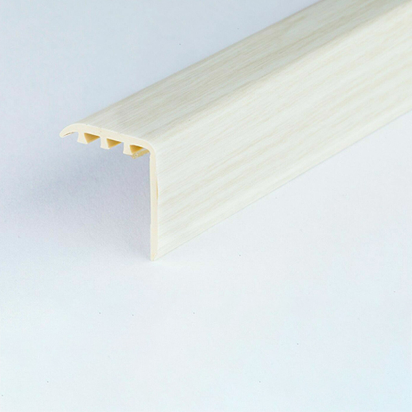 UPVC Wood Effect 45 x 22m Stair Edge Trim Nosing Trim
