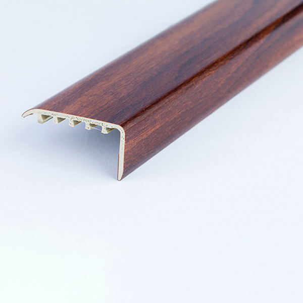 UPVC Wood Effect 45 x 22m Stair Edge Trim Nosing Trim