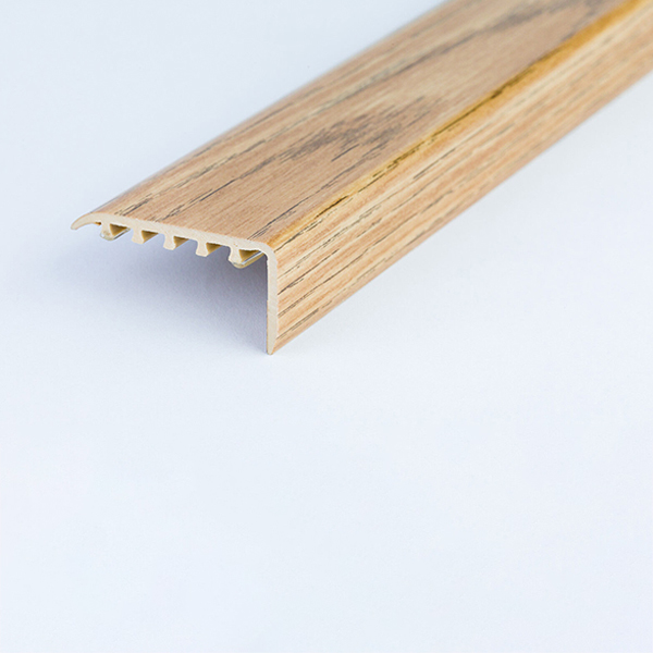UPVC Wood Effect 45 x 22m Stair Edge Trim Nosing Trim