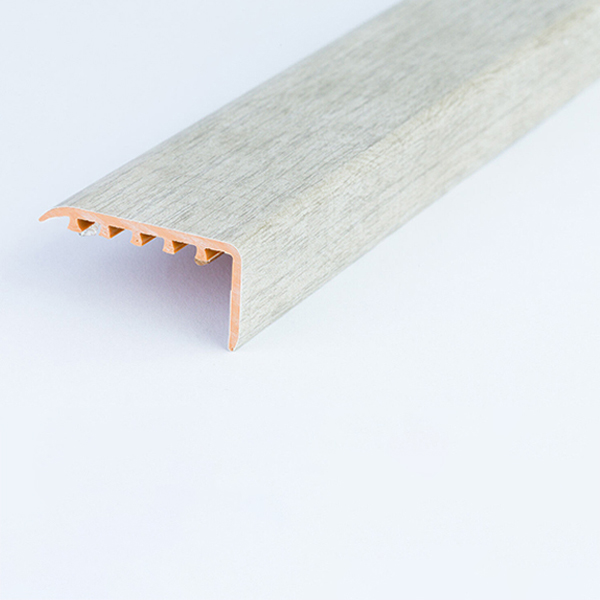 UPVC Wood Effect 45 x 22m Stair Edge Trim Nosing Trim
