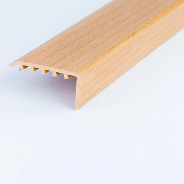 UPVC Wood Effect 45 x 22m Stair Edge Trim Nosing Trim