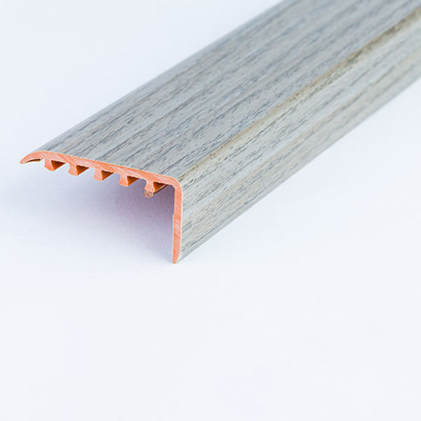 UPVC Wood Effect 45 x 22m Stair Edge Trim Nosing Trim