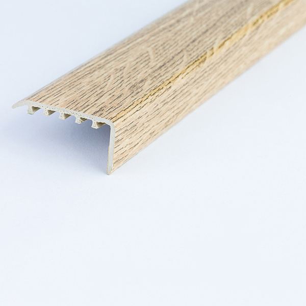UPVC Wood Effect 45 x 22m Stair Edge Trim Nosing Trim