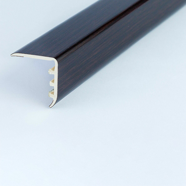 UPVC Wood Effect 45 x 22m Stair Edge Trim Nosing Trim