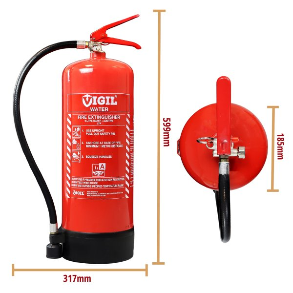 Water Fire Extinguisher- 9Ltr Water Extinguisher Fireshield