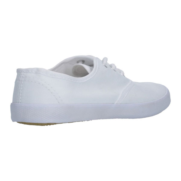 White Canvas Plimsolls Small Fit