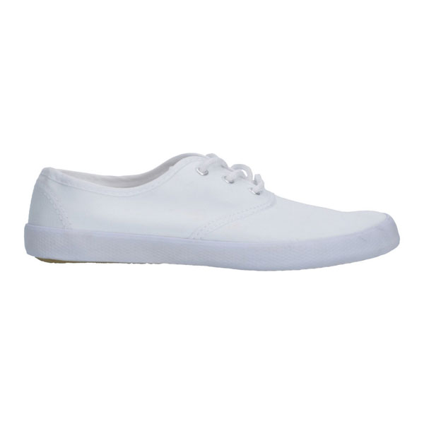 White Canvas Plimsolls Small Fit