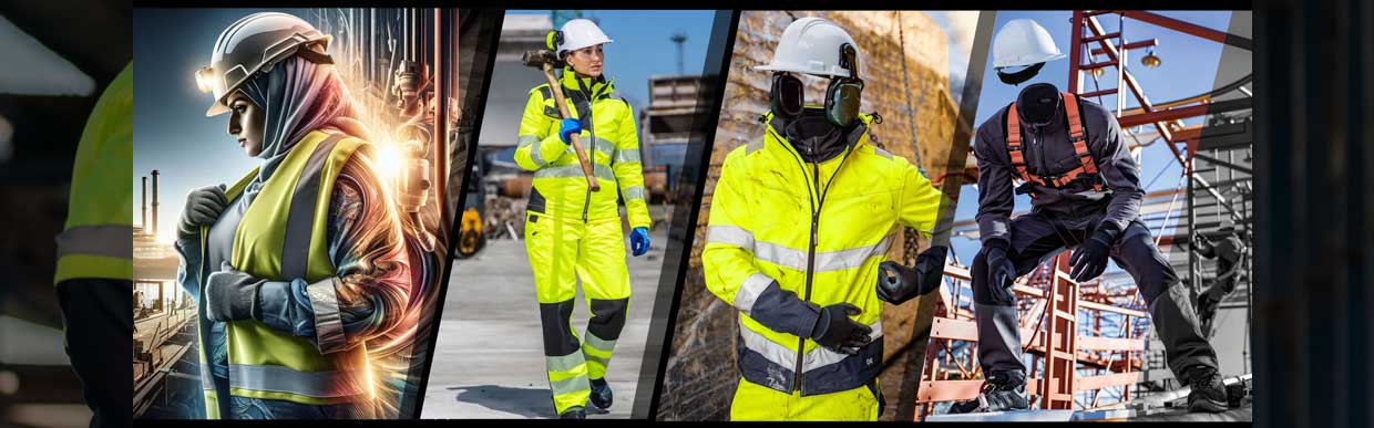 Safety professional using M Industrial Safety website for workplace safety solutions