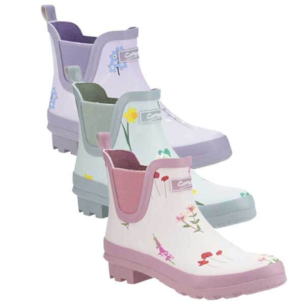 Wildflower Low-Cut Wellington Boots