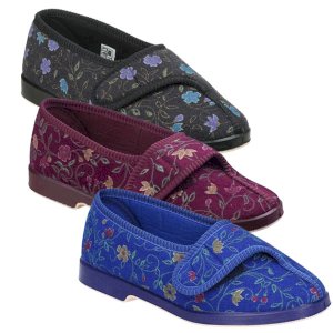 Wilma Wide Fit Comfort Slipper