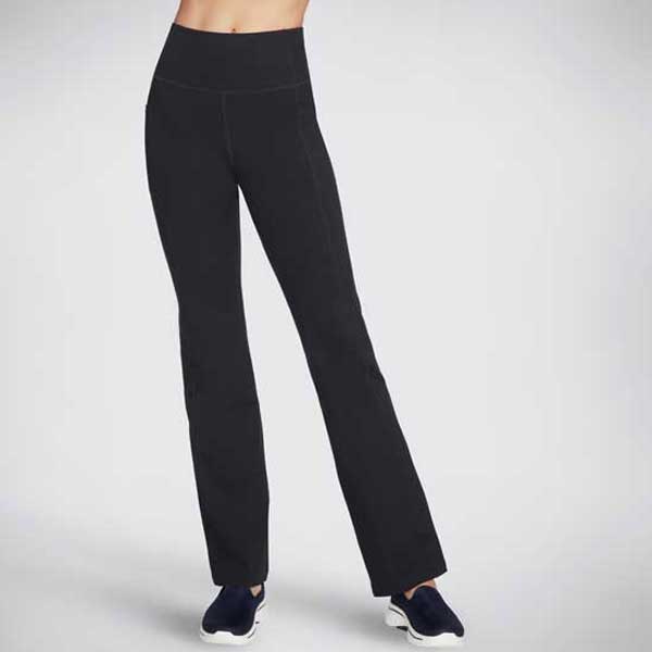 Women’s Black Flattering Fit GO WALK Flare Trousers