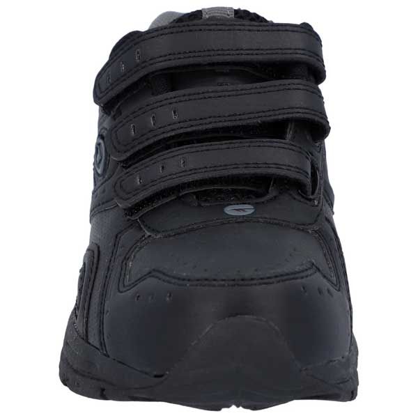 XT115 Triple Touch Fastening Black Trainer for Kids